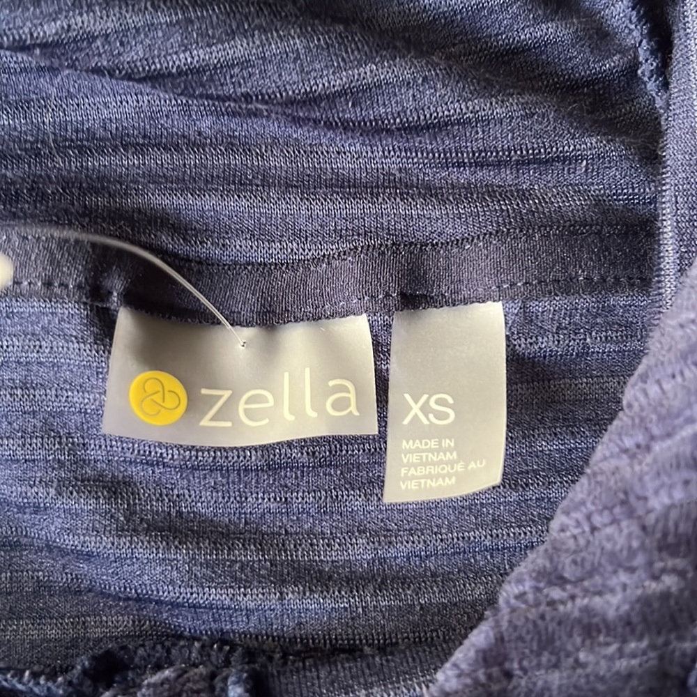 Zella Plush Corduroy Hoodie in Navy Peacoat NWT Size XS - Picture 11 of 12